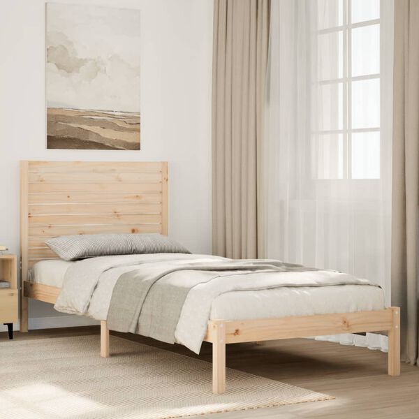 vidaXL Massivholzbett Extra Lang ohne Matratze 100x210 cm