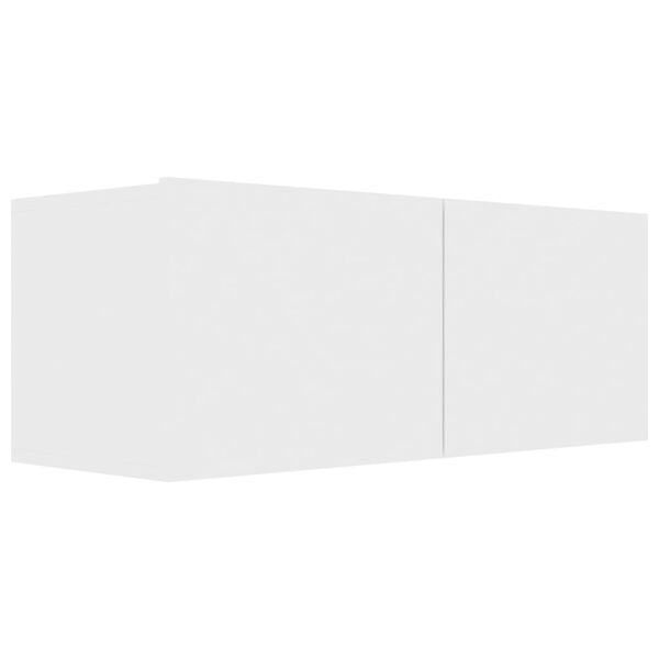 vidaXL 4-tlg. TV-Schrank-Set Weiß Holzwerkstoff