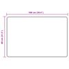 vidaXL Teppichl&auml;ufer MARSA Waldgr&uuml;n 100 x 80 cm Polyester und PVC
