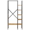 vidaXL Kleiderst&auml;nder mit Ablagen 90x40x190 cm Massivholz Mango Eisen