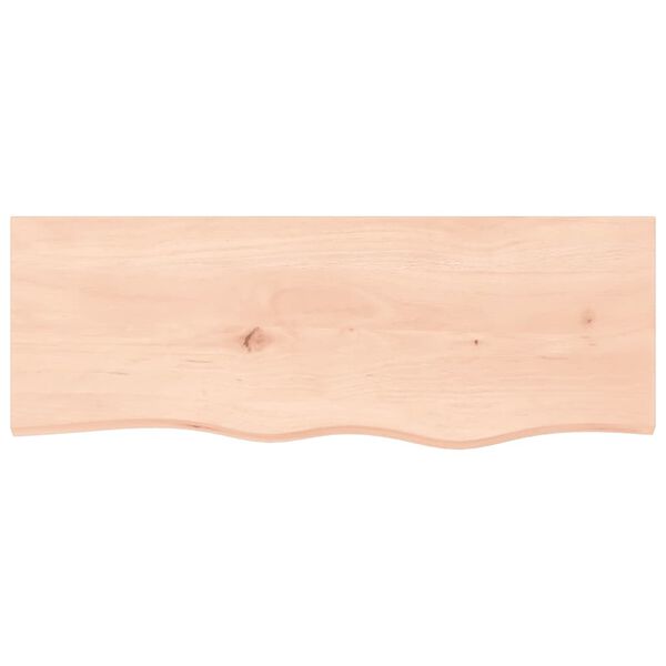 vidaXL Wandregal 80x30x(2-4) cm Massivholz Eiche Unbehandelt