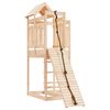 vidaXL Spielturm mit Kletterwand Massivholz Kiefer