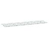 vidaXL Gartenbank-Auflage Blattmuster 200x50x4 cm Stoff