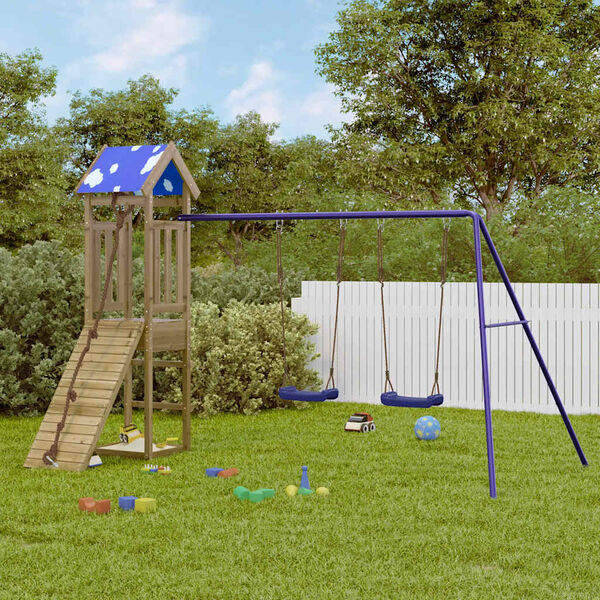 vidaXL Spielturm Impr&auml;gniertes Kiefernholz