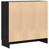 vidaXL B&uuml;cherregal Schwarz Eichen-Optik 82,5 x 30,5 x 80 cm