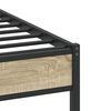 vidaXL Bettgestell ohne Matratze Sonoma-Eiche 100x190 cm Holzwerkstoff