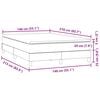 vidaXL Boxspringbett mit Matratze Rosa 140x210 cm Samt