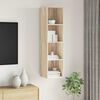 vidaXL TV-Wandschrank Sonoma-Eiche 37x37x142,5 cm Holzwerkstoff