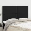 vidaXL Kopfteil Schwarz 144x5x118/128 cm Stoff