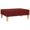 vidaXL Schlafsofa 2-Sitzer mit Fu&szlig;hocker Weinrot Stoff