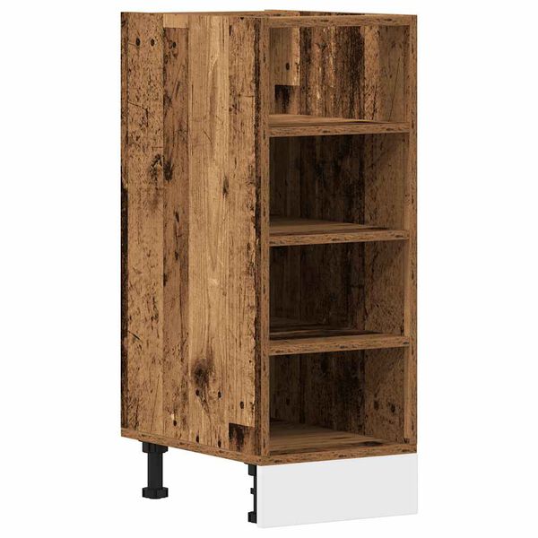 vidaXL Unterschrank Riga Altholz-Optik 30x44,5x81,5 cm Holzwerkstoff