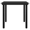 vidaXL 3-tlg. Garten-Essgruppe mit Auflagen Poly Rattan und Glas