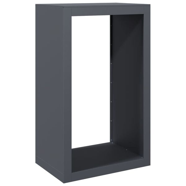 vidaXL Brennholzregal Anthrazit 60x40x100 cm Stahl