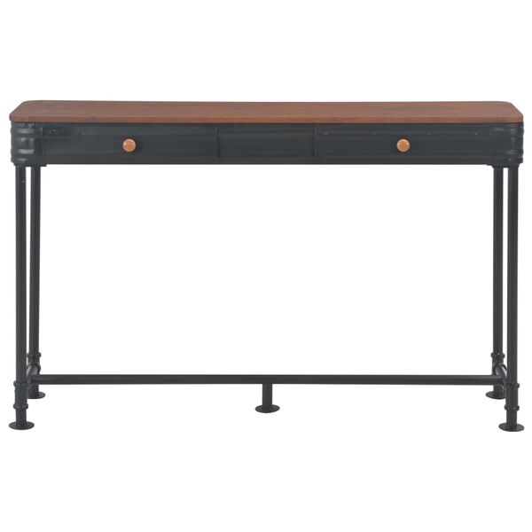 vidaXL Konsolentisch mit 2 Schubladen 120x30x75 cm Massivholz Tanne