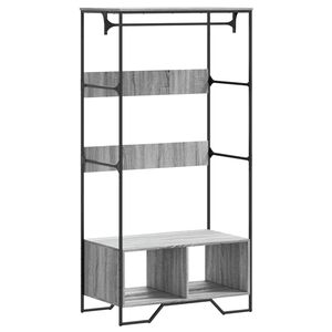 vidaXL Kleiderst&auml;nder Grau Sonoma 90x50x180 cm Holzwerkstoff