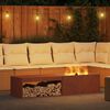 vidaXL Feuerstelle Braun 160 x 45 x 35 cm Stahl