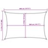 vidaXL Sonnensegel 160 g/m&sup2; Gelb 3x4 m HDPE