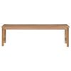 vidaXL Gartenbank mit Hellgr&uuml;ner Auflage 150 cm Massivholz Teak