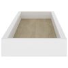 vidaXL Loggia Wandregale 4 Stk. Eichen-Optik und Wei&szlig; 60x15x4 cm MDF