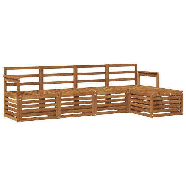 vidaXL Sofagarnituren 5 pcs Natur Massivholz Akazie