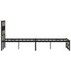 vidaXL Metallbett ohne Matratze Sonoma-Eiche 120x200 cm