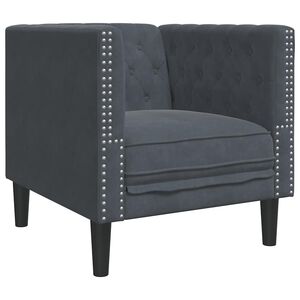 vidaXL Sofa Dunkelgrau 74,5 x 71 x 70,5 cm Samt