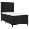vidaXL Boxspringbett mit Matratze & LED Schwarz 90x200 cm Samt