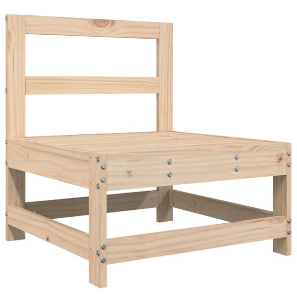 vidaXL 4-tlg. Garten-Sofagarnitur Massivholz Kiefer