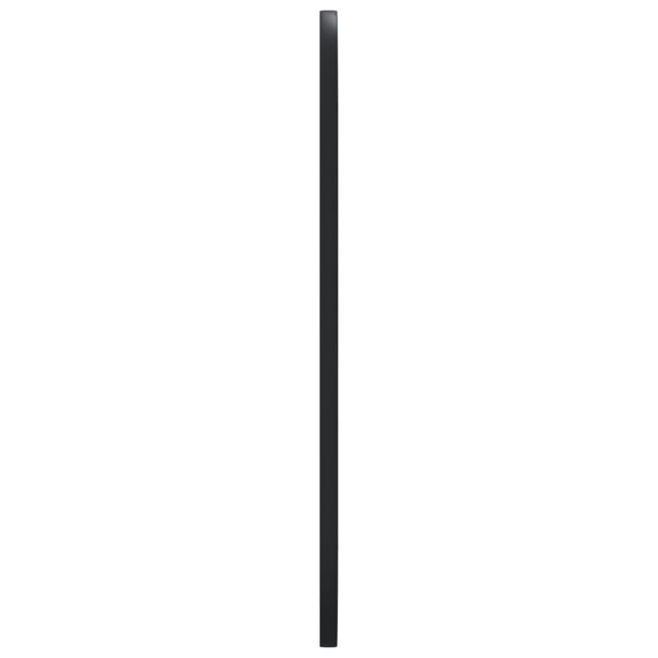 vidaXL Wandspiegel Schwarz 35x80 cm Oval