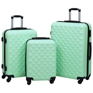 vidaXL Hartschalen-Trolley-Set 3 Stk. Minzgr&uuml;n ABS