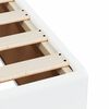 vidaXL Boxspringbett mit Matratze Wei&szlig; 100x200 cm Kunstleder