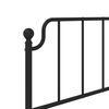 vidaXL Ersatz-Kopfteil Metall Schwarz 90 cm