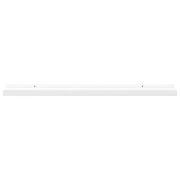 vidaXL Bilderleisten 2 Stk. Wei&szlig; 80x9x3 cm MDF