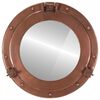 vidaXL Bullaugen-Spiegel Wandmontage &Oslash;38 cm Aluminium und Glas