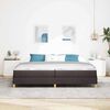 vidaXL Boxspringbett mit Matratze Dunkelbraun 200 x 200 cm Stoff