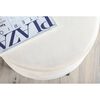 Venture Home Hocker Pot 40x40x40 cm Samt Schwarz und Hellbeige