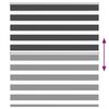 vidaXL Doppelrollo Schwarz 125x150 cm Stoffbreite 120,9 cm Polyester