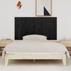 vidaXL Wand-Kopfteil Schwarz 166x3x90 cm Massivholz Kiefer