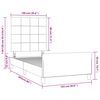 vidaXL Bettgestell ohne Matratze Schwarz 100x200 cm Samt