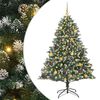 vidaXL K&uuml;nstlicher Weihnachtsbaum mit 300 LEDs mit St&auml;nder Gr&uuml;n 180 cm