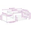vidaXL Couchtisch Sonoma-Eiche 105 x 50 x 32,5 cm Holzwerkstoff