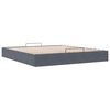 vidaXL Ottoman-Bett ohne Matratze Dunkelgrau 200x200 cm Samt