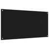 vidaXL K&uuml;chenr&uuml;ckwand Schwarz 120 x 60 x 0,6 cm Geh&auml;rtetes Glas