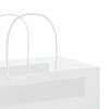 vidaXL Papiertragetaschen 50 Stk. mit Henkeln Wei&szlig; 45x17x48 cm