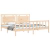 vidaXL Massivholzbett ohne Matratze 200x200 cm Kiefer