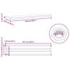 vidaXL Wandregale 2 Stk. 100x23,5 cm Schwarz Edelstahl