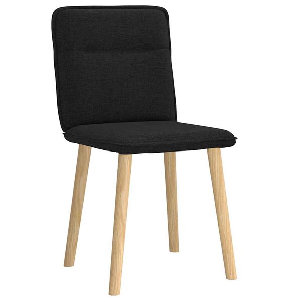 vidaXL Esszimmerst&uuml;hle 2 Stk. Schwarz Stoff
