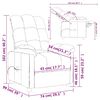 vidaXL Massagesessel Braun Stoff