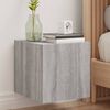 vidaXL TV-Wandschrank mit LED-Leuchten Grau Sonoma 30,5x35x30 cm