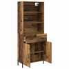 vidaXL Highboard Altholz 69,5 x 32,5 x 180 cm Holzwerkstoff